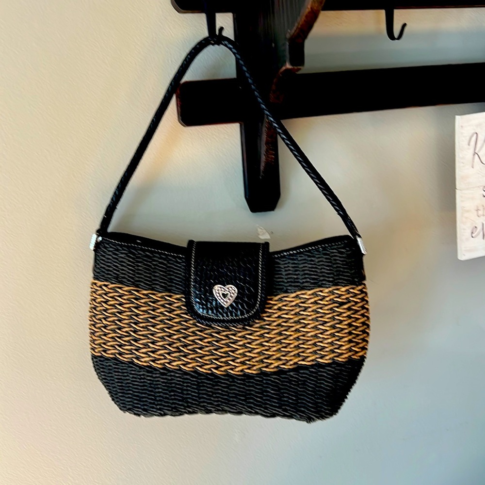Vintage Brighton Straw Handbag. Good used condition
